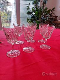 6 calici vetro 