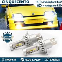 Kit LED H4 Per FIAT CINQUECENTO ANABBAGLANTI +ABBA