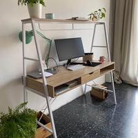 Scrivania nordic  ufficio metallo bianco minimal