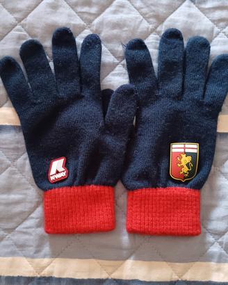 GENOA CFC K-WAY GUANTI ORIGINALI TG.M GOOD 