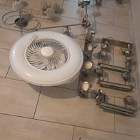 Set Faretti in acciaio inox e lampadari