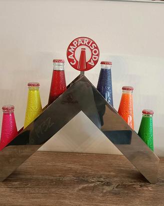 Scaletta Campari con Bottiglie Originali