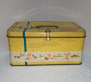 SCATOLA LATTA BISCOTTI PLASMON - ORIGINALE ANNI 60