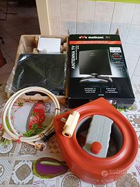 Antenna tv amplificata con accessori