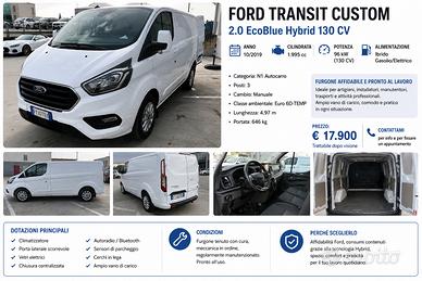 Ford Transi Custom 2.0 EcoBlue Hybrid 130 CV