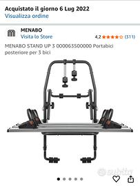 Portabici posteriore per auto (3 bici).