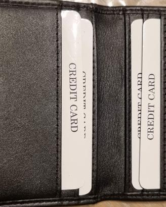 Porta carte di credito in pelle, nuovo, da 36 A 16