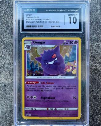 carta pokemon Gengar swsh052 CGC 10