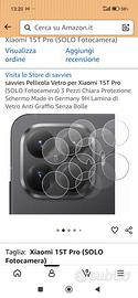 vetrina per telecamere Xiaomi 15 t pro 