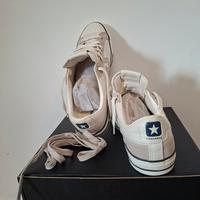 Scarpe Converse Nuove Baige/biance