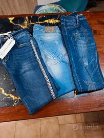 Set di 3 jeans donna tg. S
