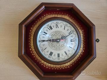 Orologio da parete vintage ottagonale con cornice
