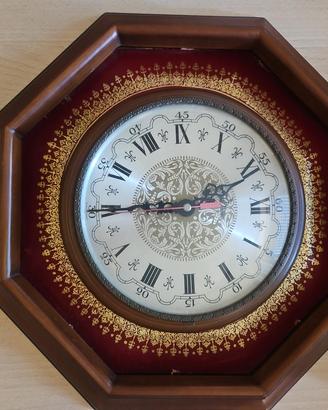 Orologio da parete vintage ottagonale con cornice