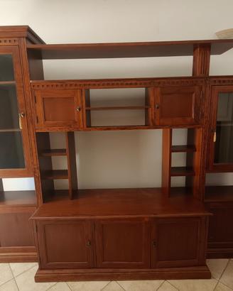 Mobile soggiorno porta TV in legno arte povera