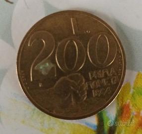 moneta da 200 lire San Marino 1991