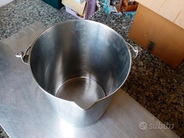 secchio cucina acciao inox 10lt