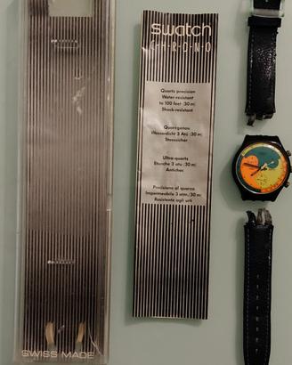 Swatch Chrono Signal Flag SCN101 (1990) Scatola