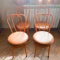 Set 4 sedie anni 70' da bar stile francese