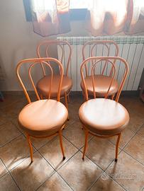 Set 4 sedie anni 70' da bar stile francese