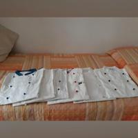 Camici da cuoco con grembiule e cappello 