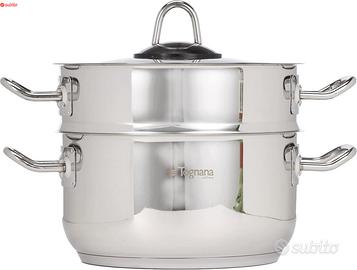 Tognana Set Vaporiera, Acciaio Inossidabile, Argen