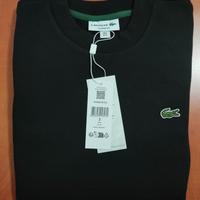 Felpa Lacoste uomo tg 3/S colore nero girocollo 