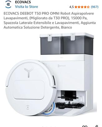 Robot aspira e lava pavimenti Ecovas T50 Pro