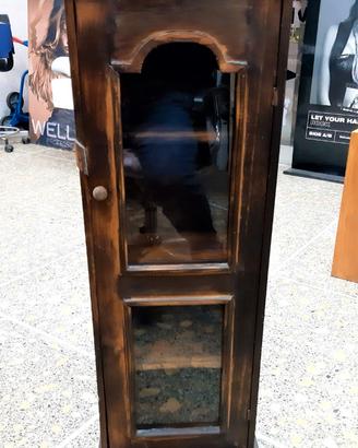 MOBILE LEGNO TEAK INTARSIATO INDIANO