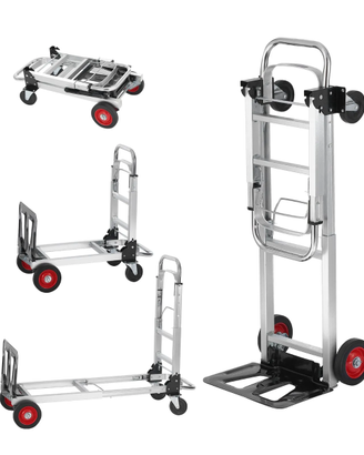 NUOVO Carrello a Mano Pieghevole Alluminio 181kg
