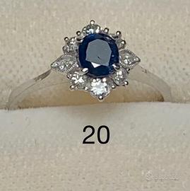 Antico gioiello in oro 18Kt brill. e zaff. - N20