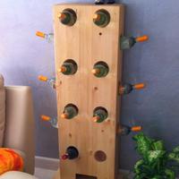 Portabottiglie in legno lamellare