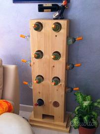 Portabottiglie in legno lamellare