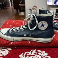 Converse All Star Blu Pellle