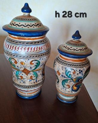 Coppia Albarelli Vasi Deruta originali 