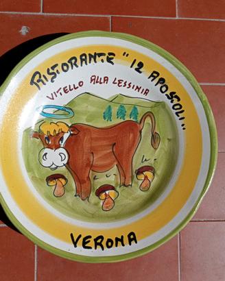 Piatto del Buon ricordo Ris 12 Apostoli di Verona 