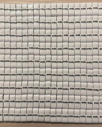 Wilson Overgrip 180 Pezzi Bianchi Tennis / Padel