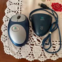 Mouse ergonomico senza fili logitech