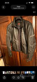 Giubbotto Dainese in pelle per moto. tg 48