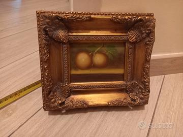 quadretto olio su tavola belle arti casertano 