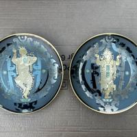 2 piatti serie Ramayana oro 24k