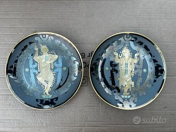 2 piatti serie Ramayana oro 24k
