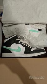 Nike air Jordan 1 Mid Green Glow 46 
