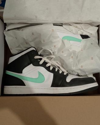 Nike air Jordan 1 Mid Green Glow 46 