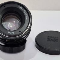 Helios 44-M 58mm f/2 URSS KMZ tacco a vite M42