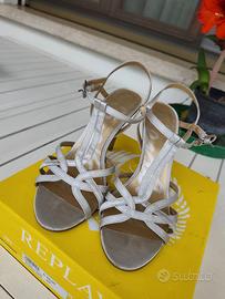 Sandali donna argento 37