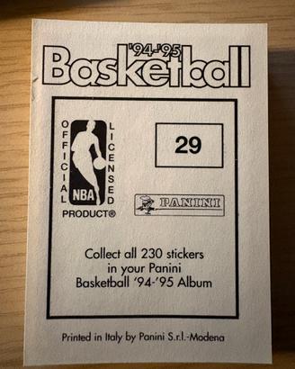 Mancolista Basketball NBA Panini - 1994/95