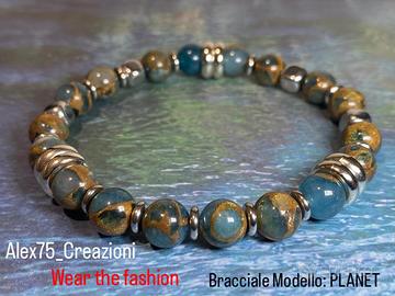 Bracciale occhio di tigre modello PLANET