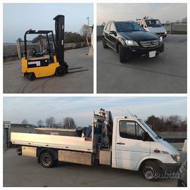 Vendita blocco unico: auto, muletto e furgone