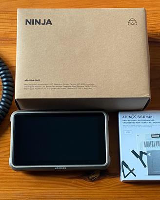 Atomos Ninja + ssd 1tb Angelbird e accessori