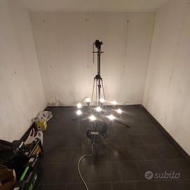 lampadario epoca in ferro battuto restaurato